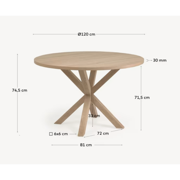 Vino White Top Dining Table